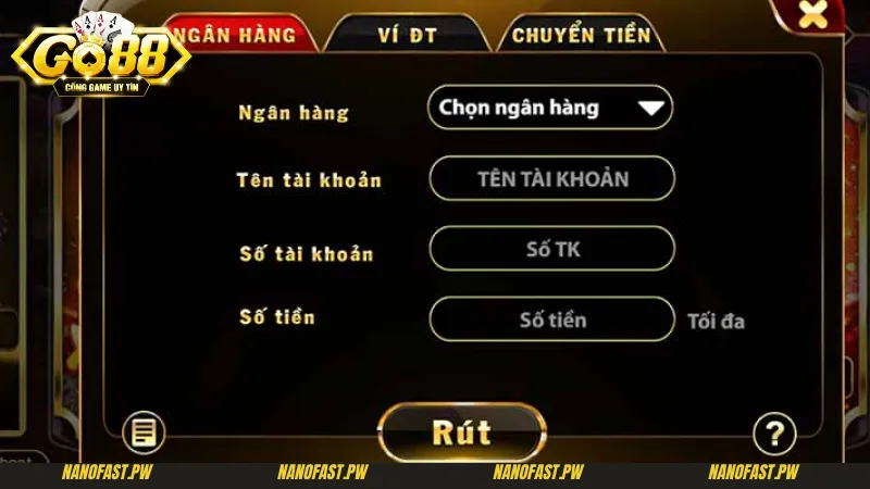 Rút Tiền Go88 -Hướng Dẫn Cách Thức Rút Tiền Nhanh Chóng Nhất 3 Lưu ý chính khi tiến hành rút tiền Go88